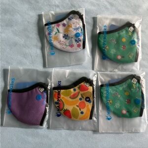 Happy Masks Lot – 4 Pro + 1 Ultra (Size Small, NWT)